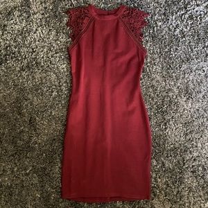 Red Wine Bodycon Dress